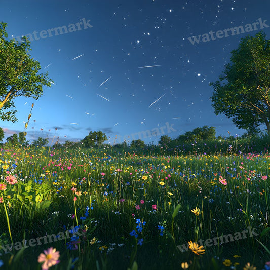 Moonlit Meadow Backdrop Images