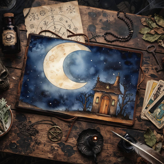 Moonlit Shed Digital Papers