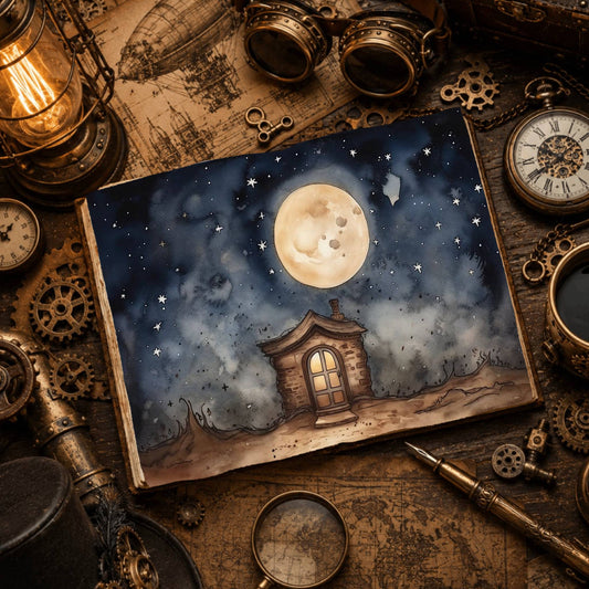 Moonlit Shed Digital Papers