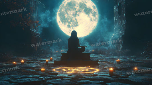 Moonlit Spellcasting Backdrop Images