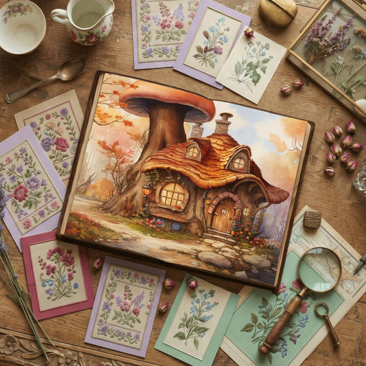 Mushroom Cottage Digital Papers
