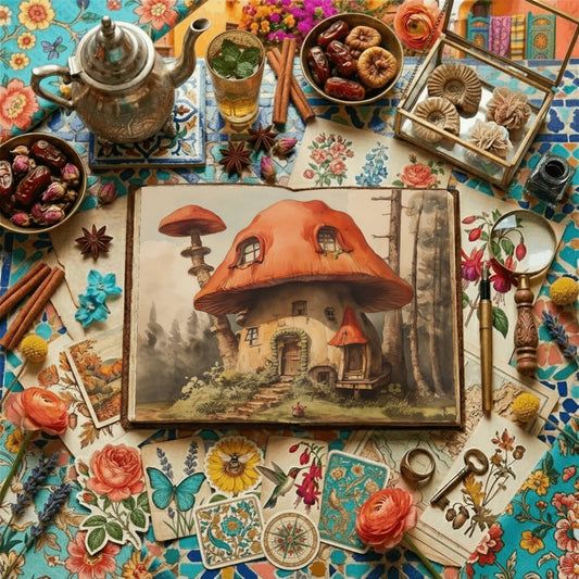 Mushroom Cottage Digital Papers