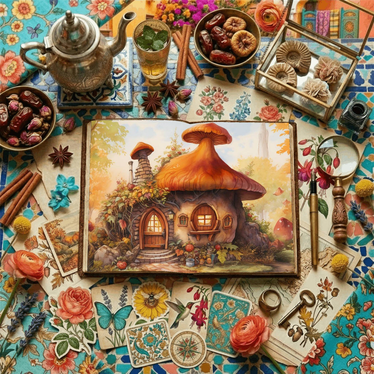 Mushroom Cottage Digital Papers