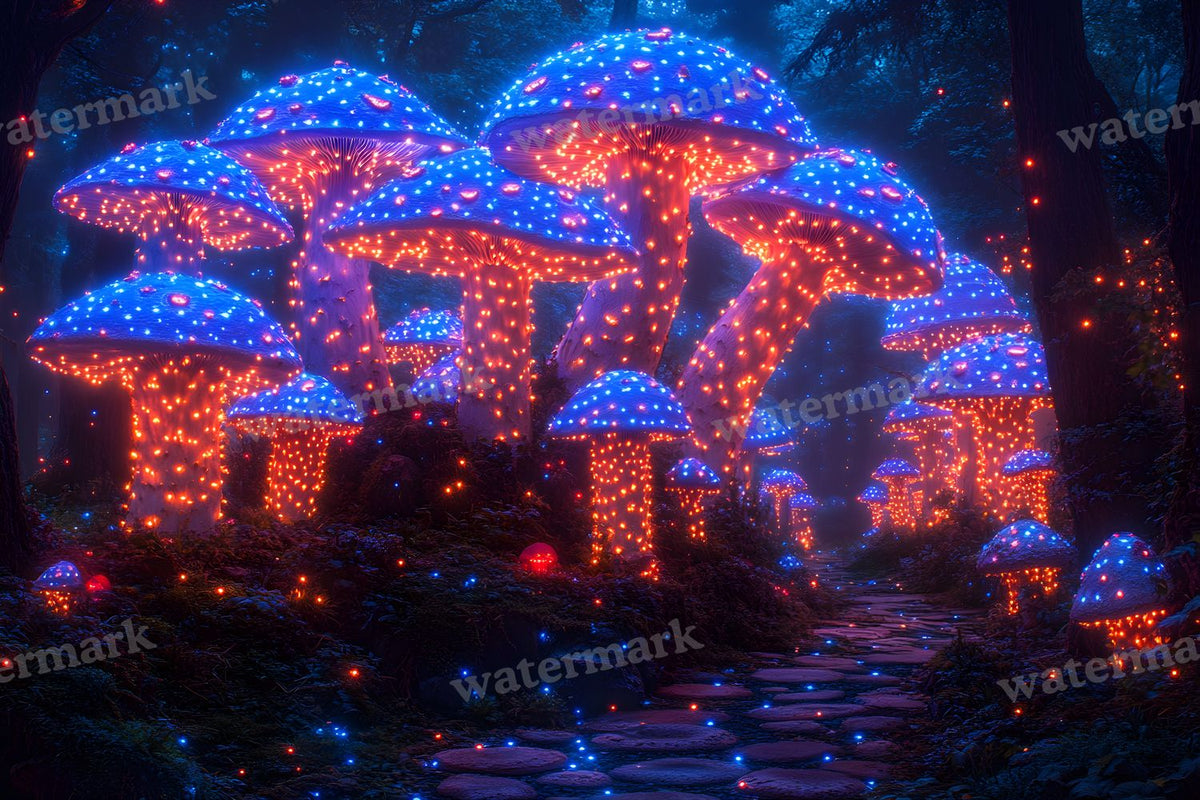 Mushroom Forest Backdrop Images
