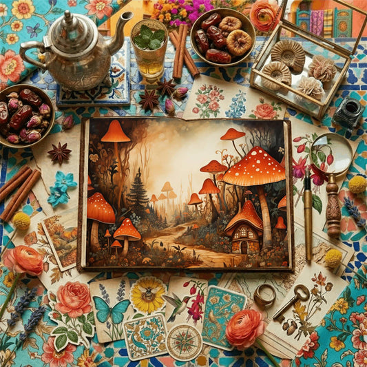 Mushroom Village Digital Papers