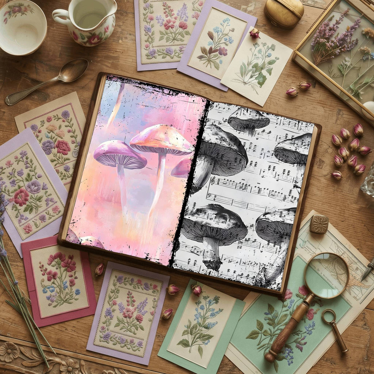 Mushroom Digital Papers