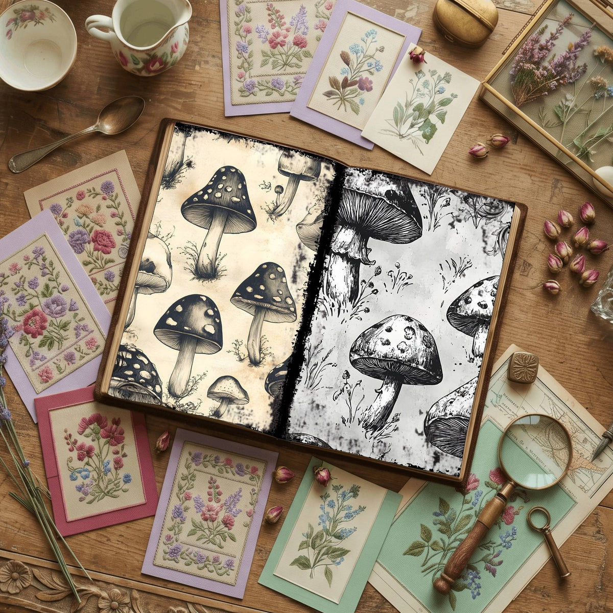 Mushroom Digital Papers