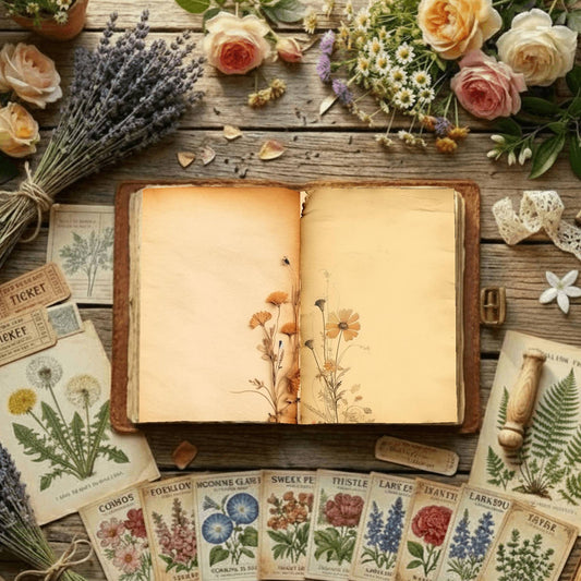 Plain Wildflower Digital Papers