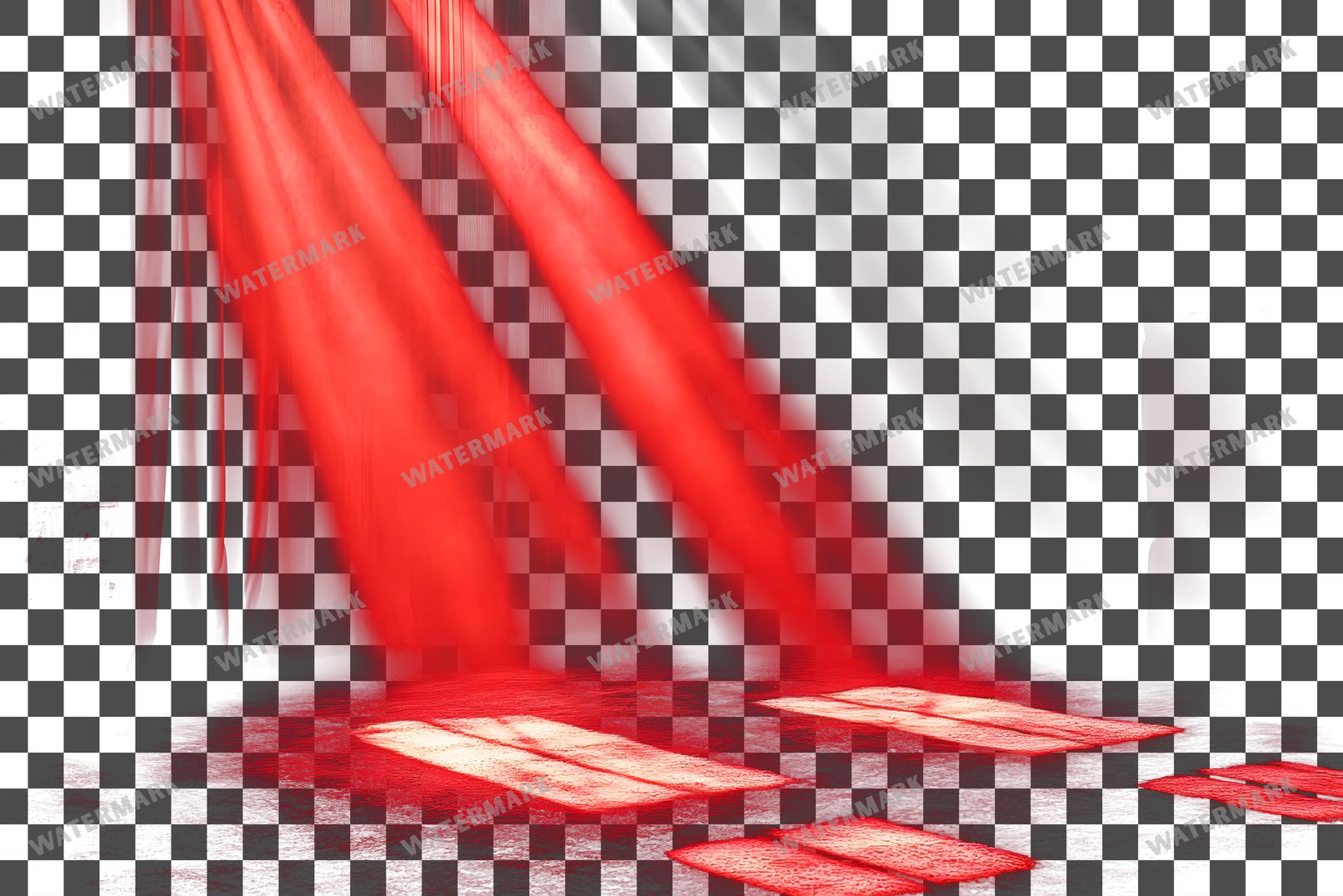 Red Lighting Dramatic Shadows Transparent Overlay Pngs