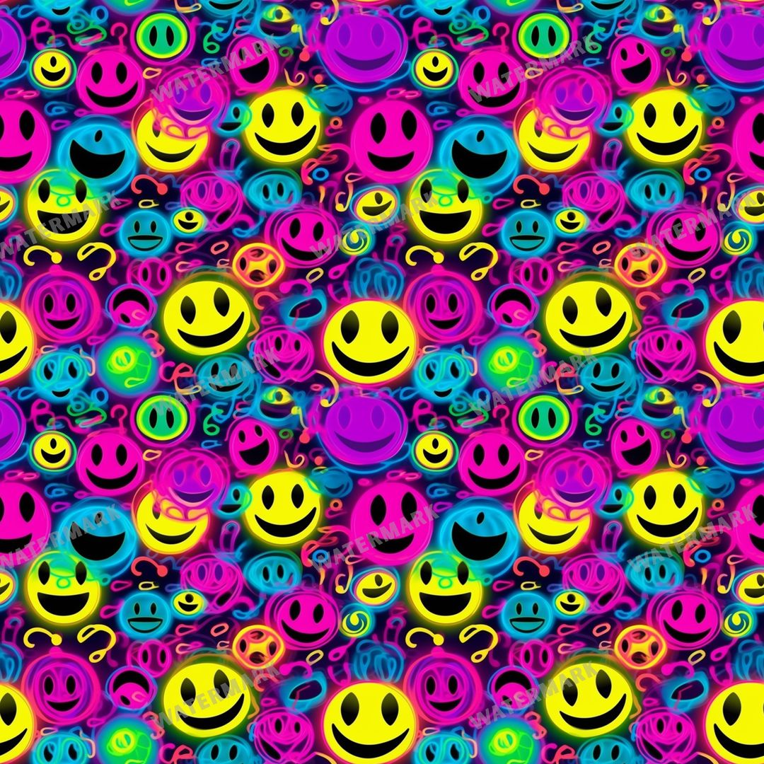 Smileys Seamless Pattern