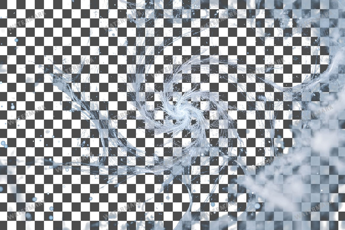 Snowflake Flurry Overlay Swirling Flakes