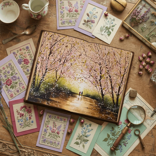 Spring Walk Digital Papers
