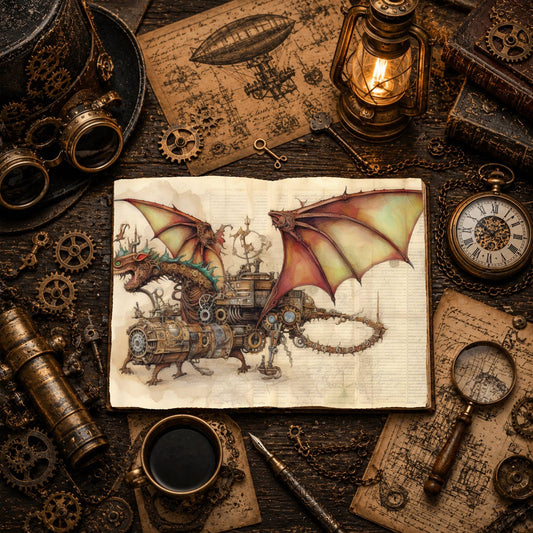 Steampunk Digital Papers