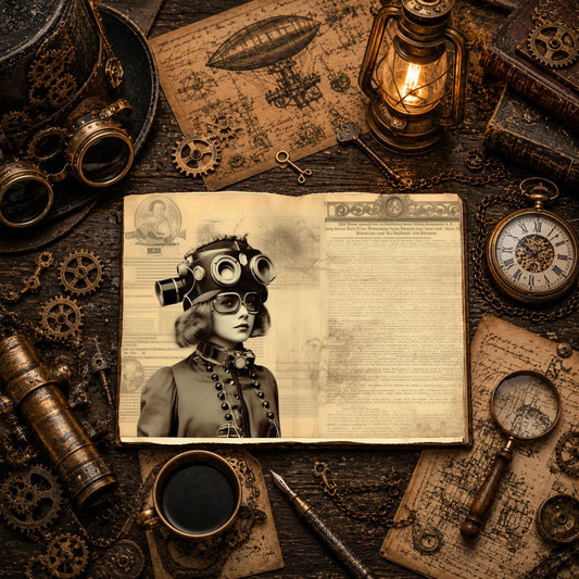 Steampunk Digital Papers