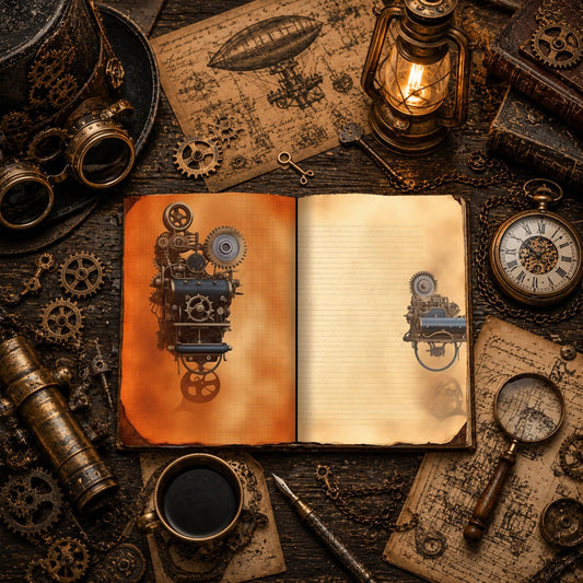 Steampunk Digital Papers