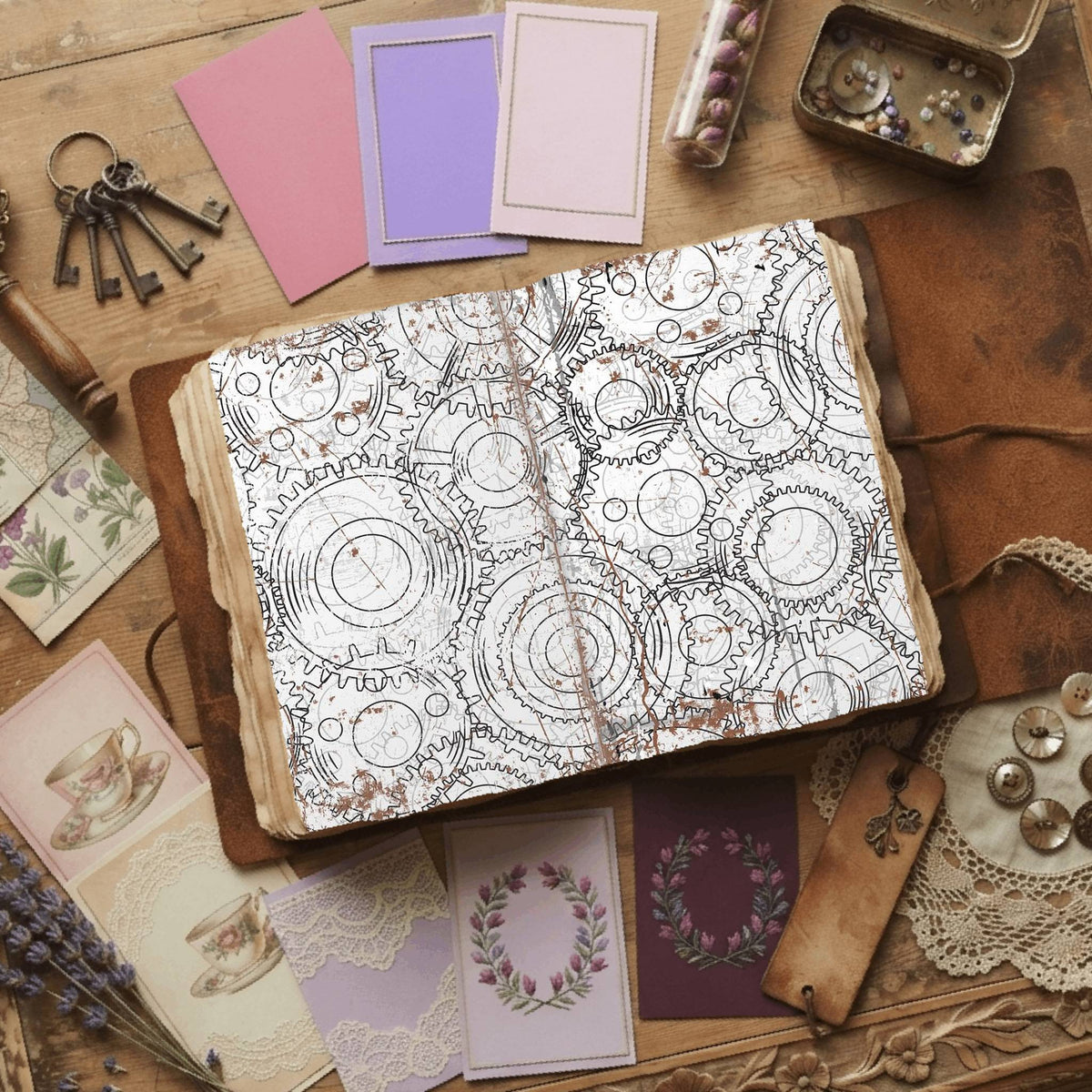 Steampunk Digital Papers