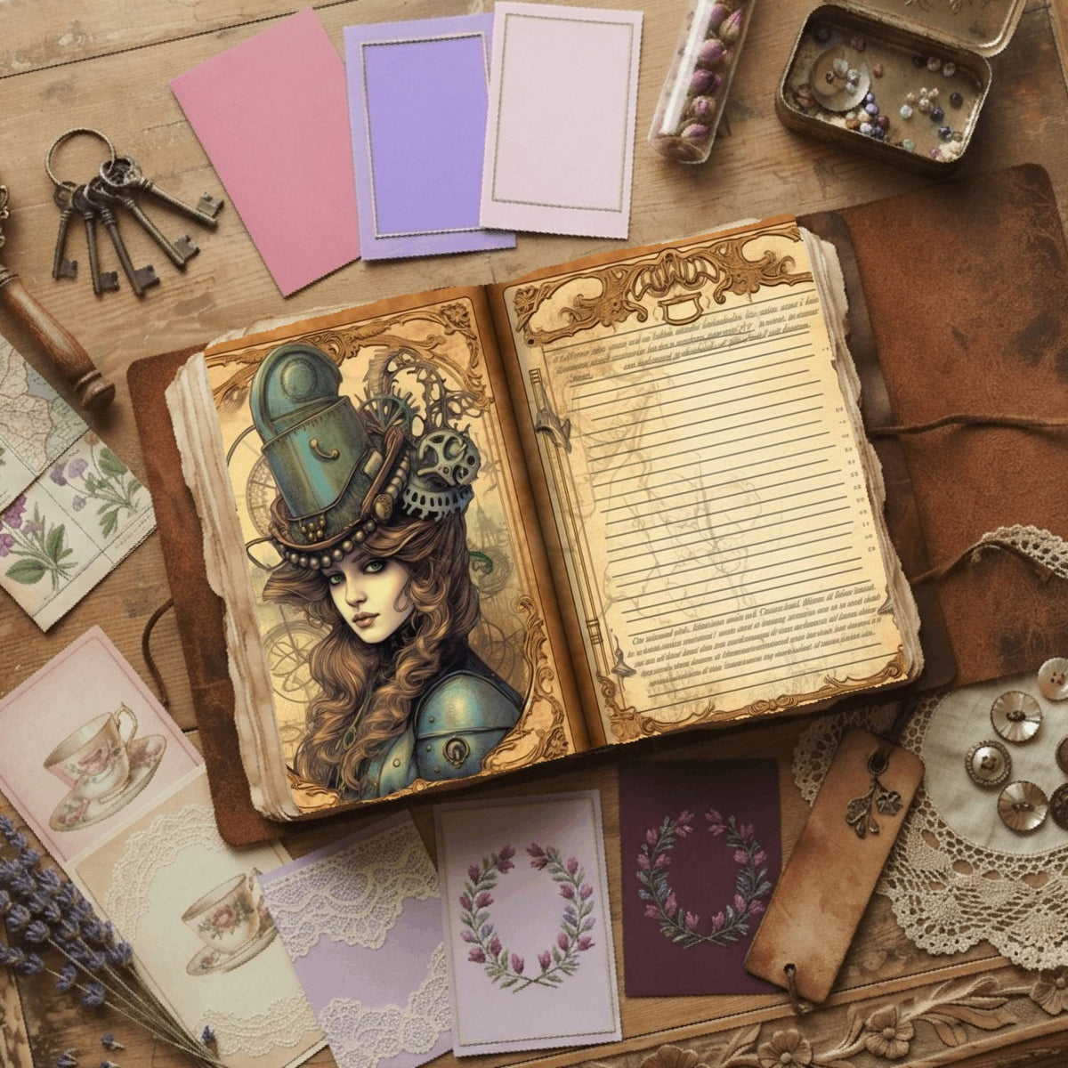 Steampunk Digital Papers