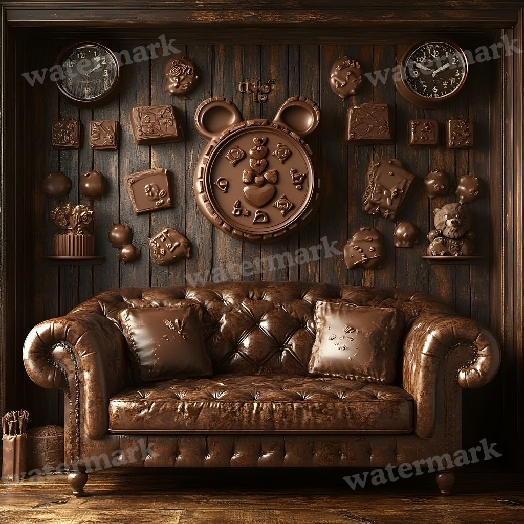 The Chocolate digital photo backdrop for photo editing, preview 1