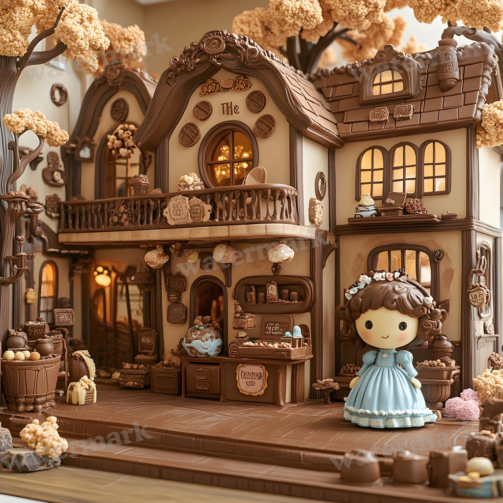The Chocolate digital photo backdrop for photo editing, preview 1