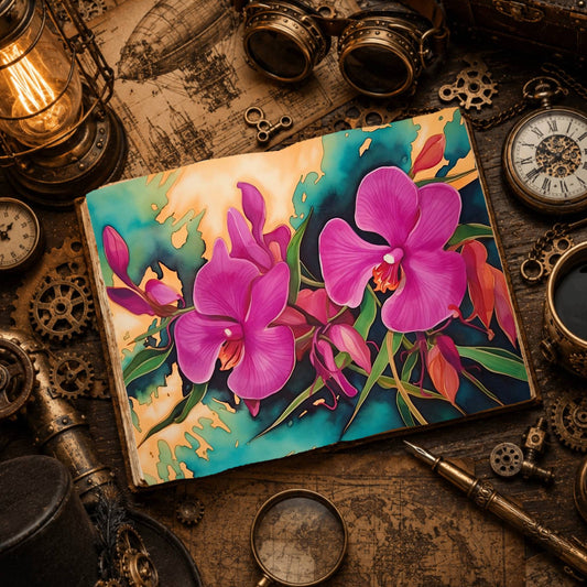 Tropical Flower Digital Papers
