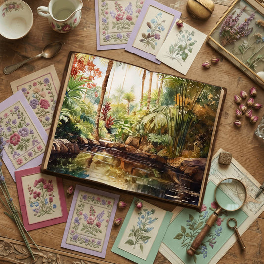 Tropical Garden Digital Papers