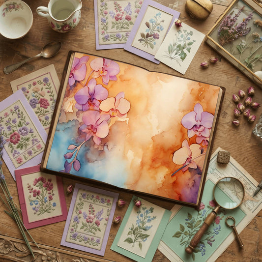 Tropical Orchid Digital Papers
