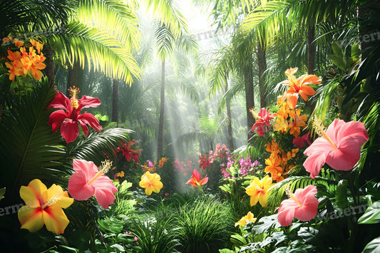 Tropical Secret Retreat Backdrop Images