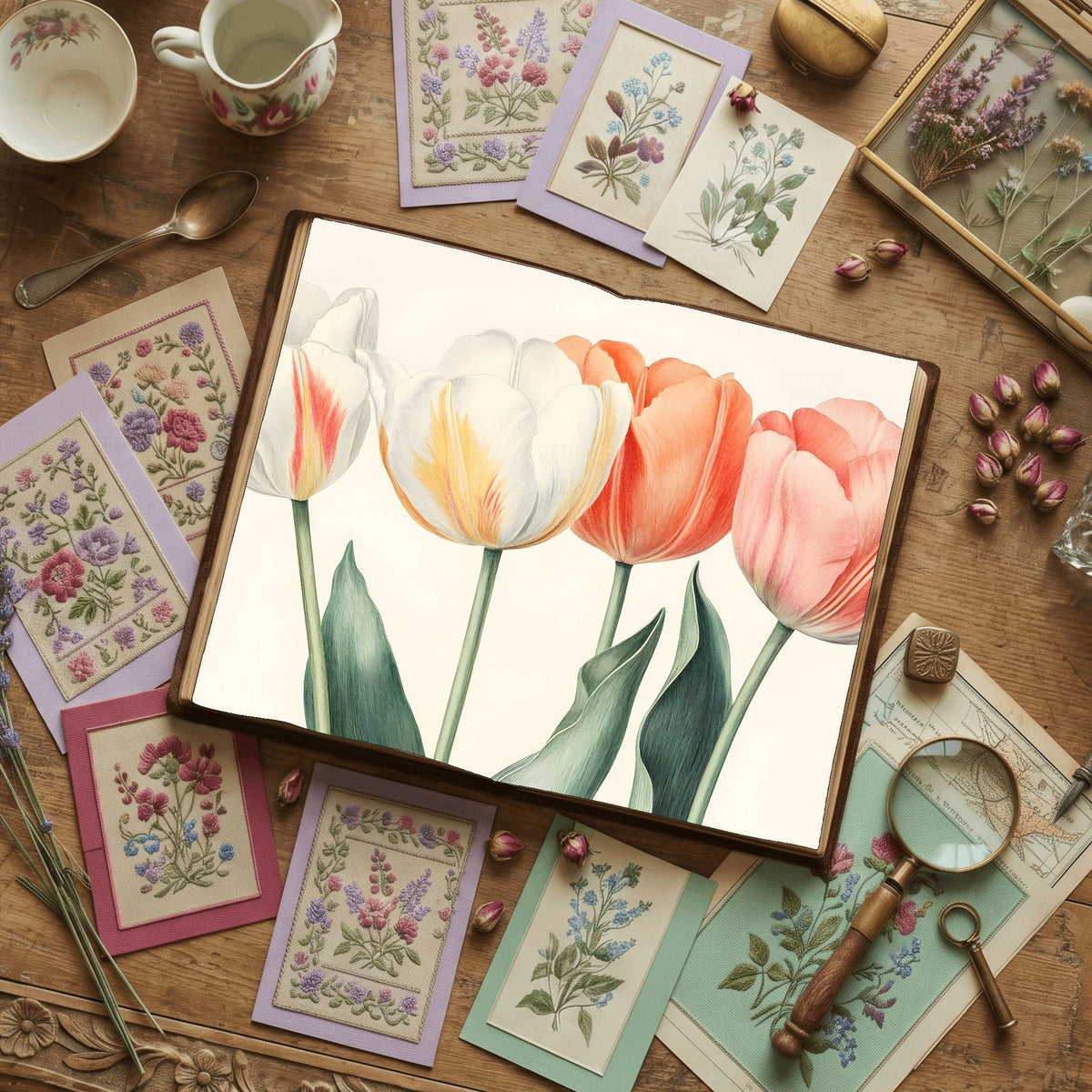Tulips Digital Papers