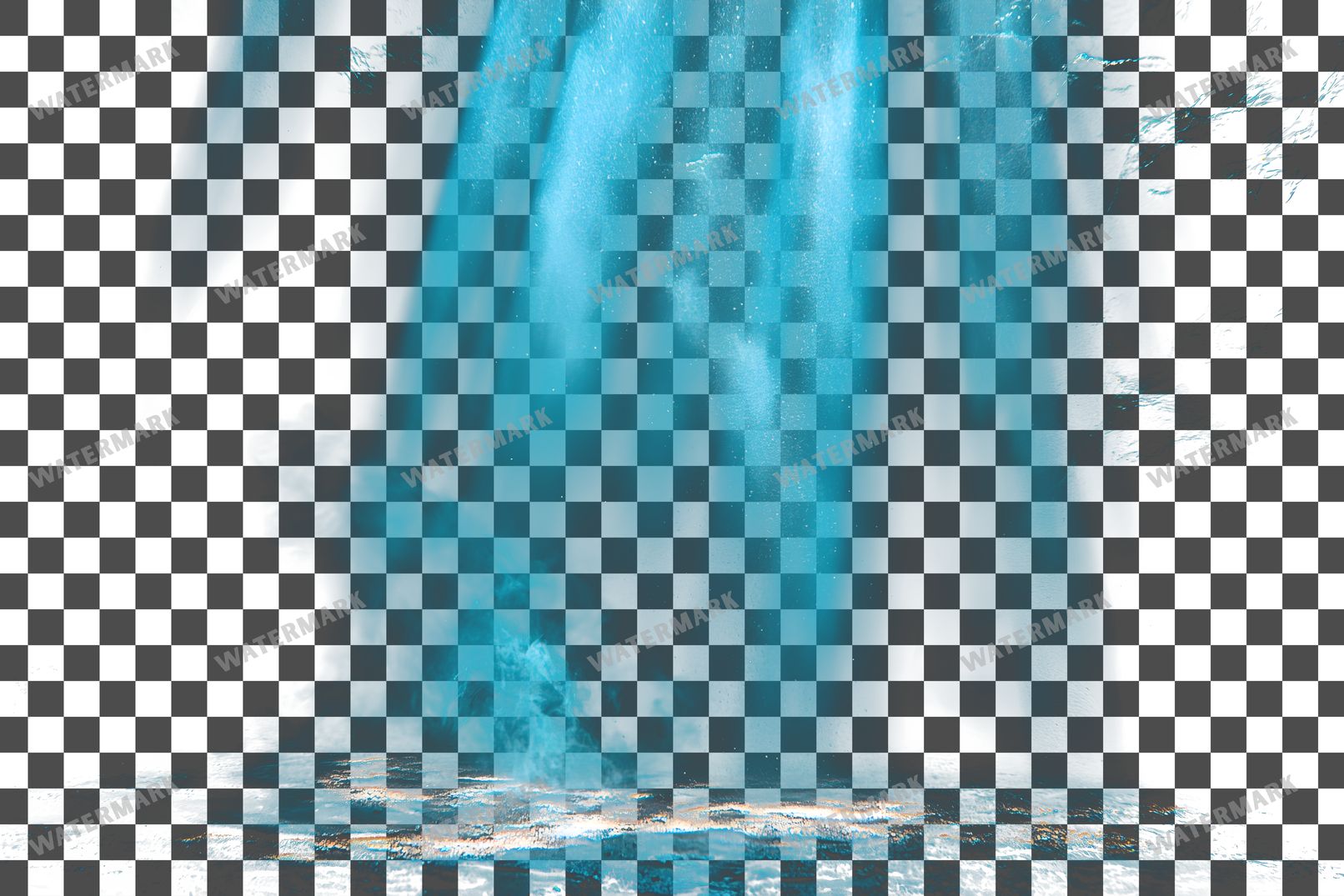Turquoise Lighting Dramatic Shadow Transparent Overlay Pngs