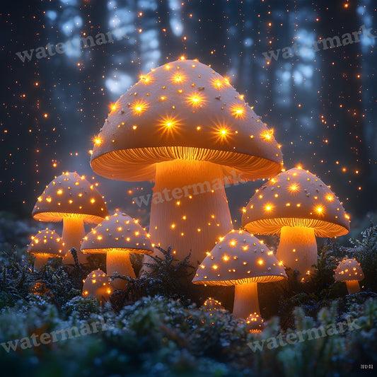 Twilight Mushroom Backdrop Images
