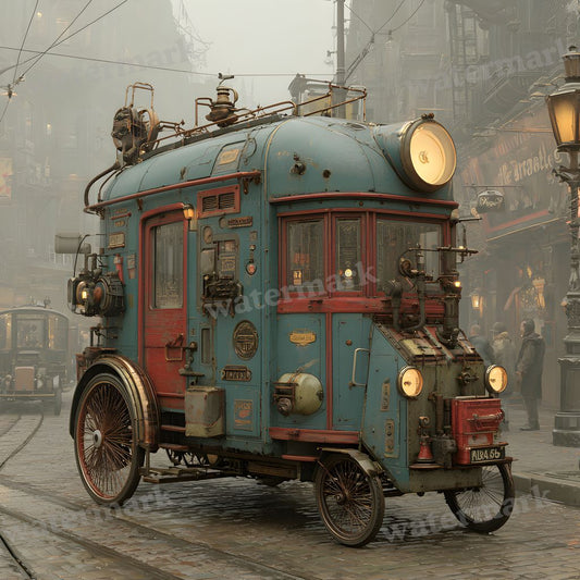 Unique Steampunk Vehicle Backdrop Images
