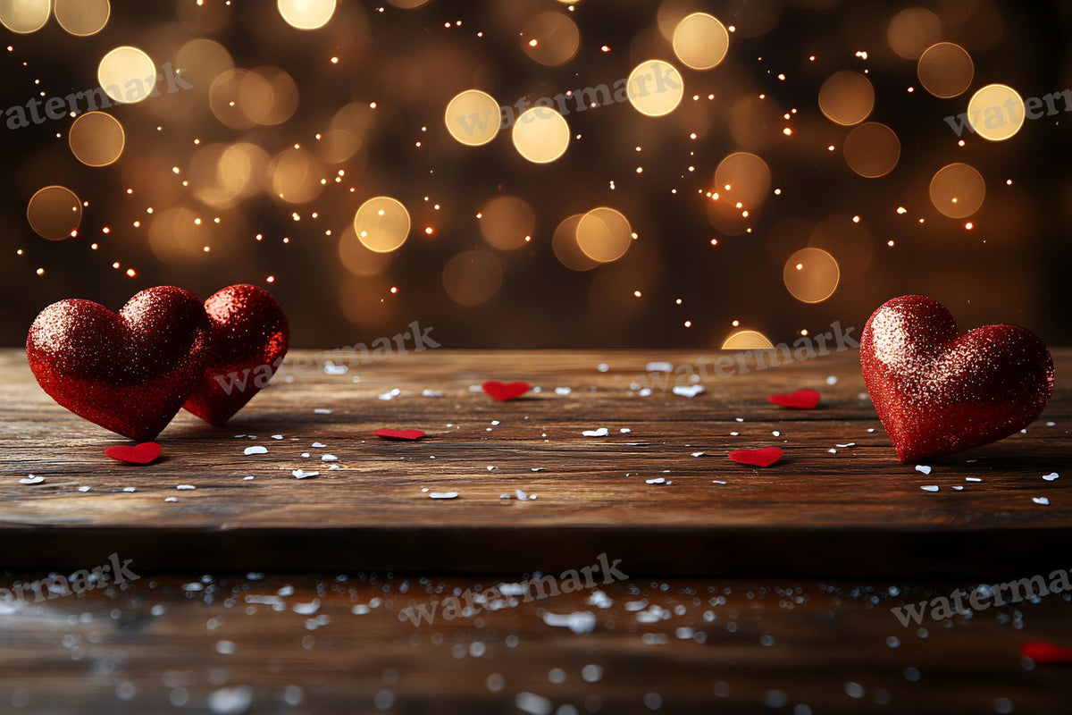 Valentine digital photo backdrop for photo editing, preview 1