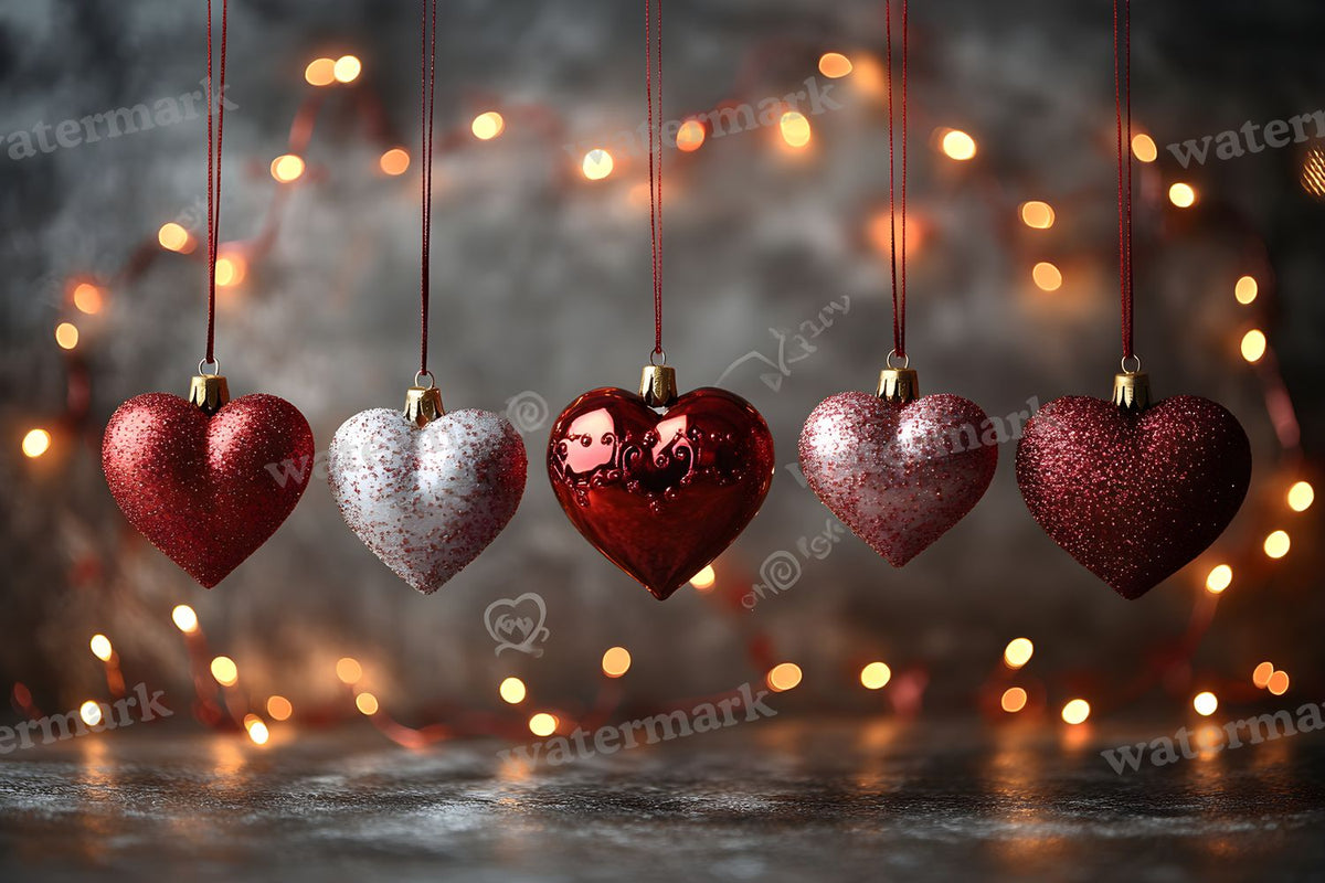 Valentine digital photo backdrop for photo editing, preview 1