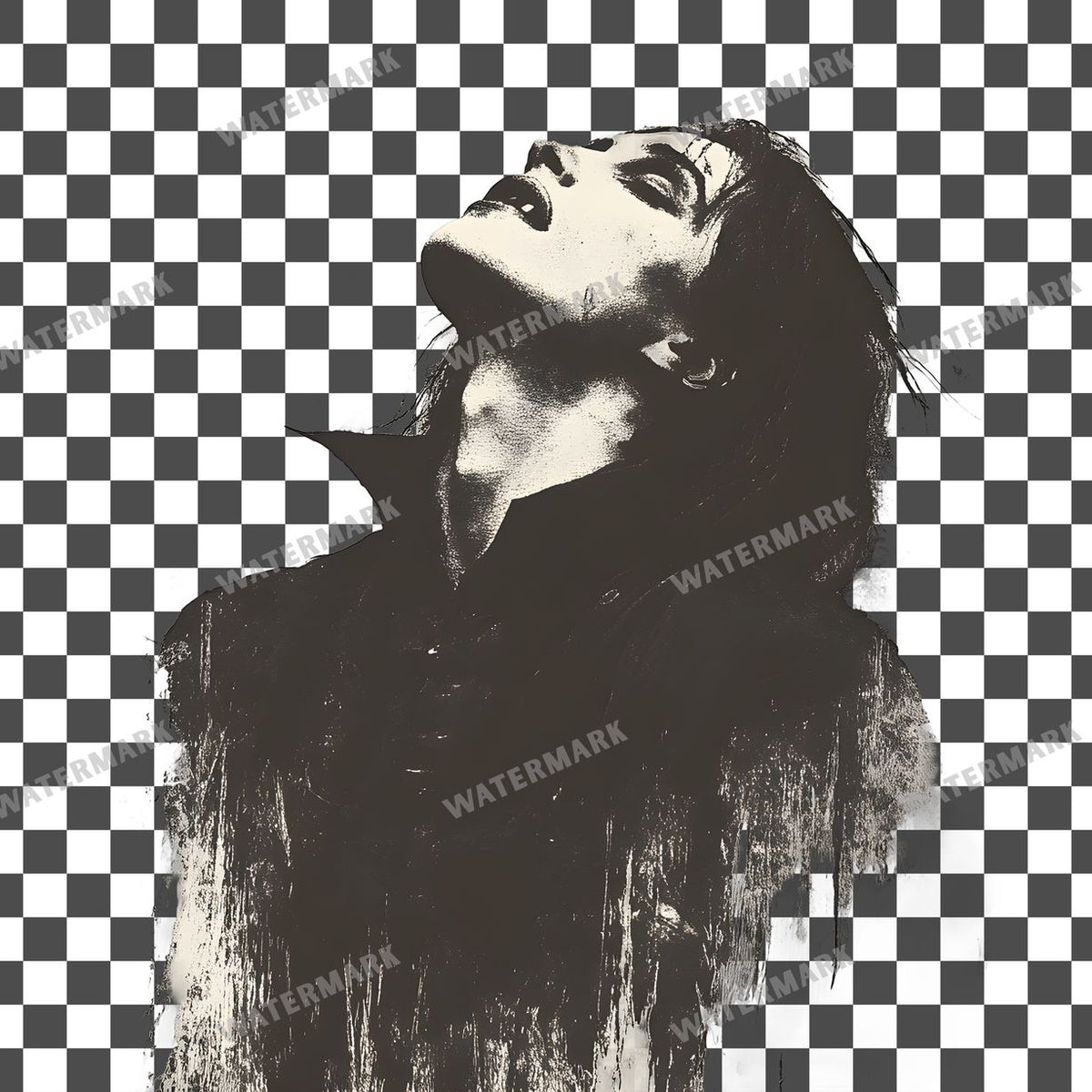 Vampire Vintage Style Clipart Pngs