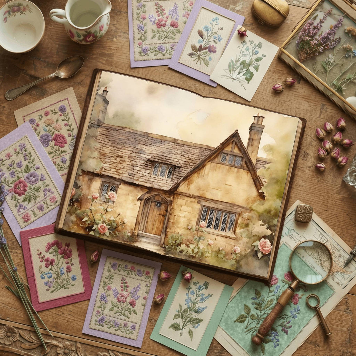 Victorian Garden Digital Papers