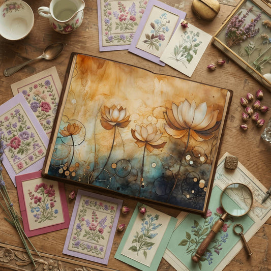 Water Lilies Digital Papers