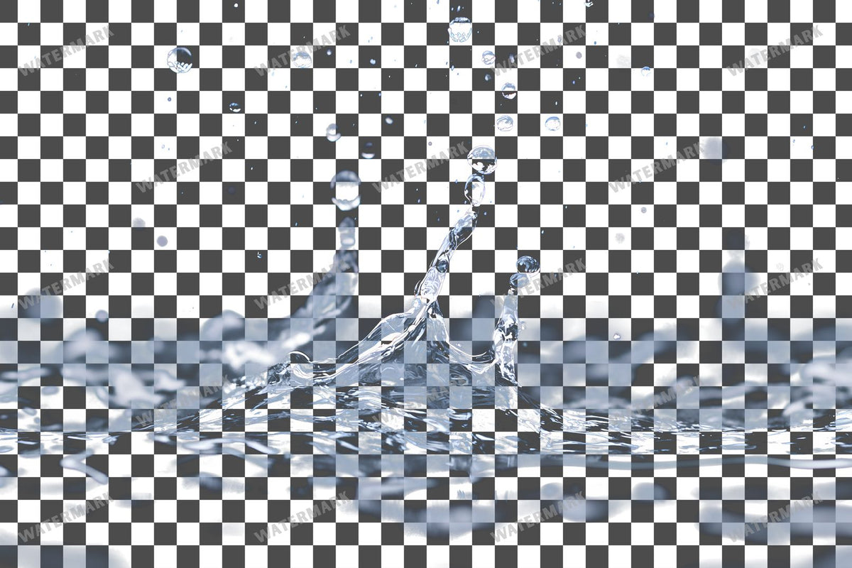 Water Splash Transparent Overlay Pngs