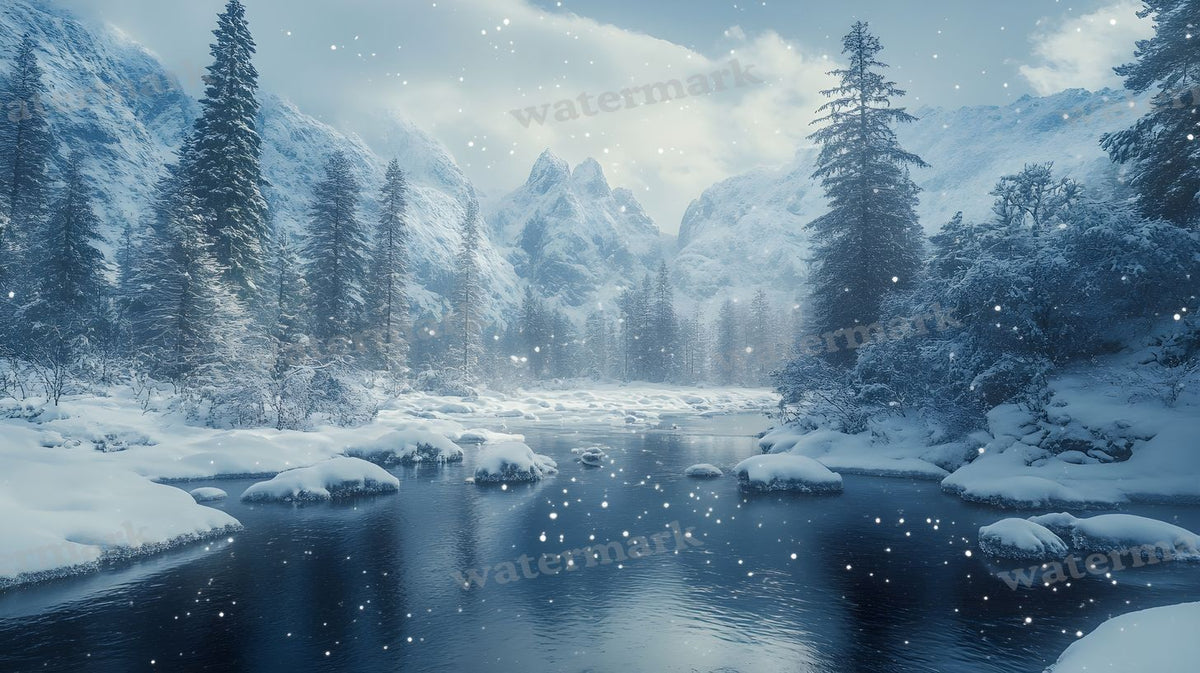 Winter Snow Backdrop Images