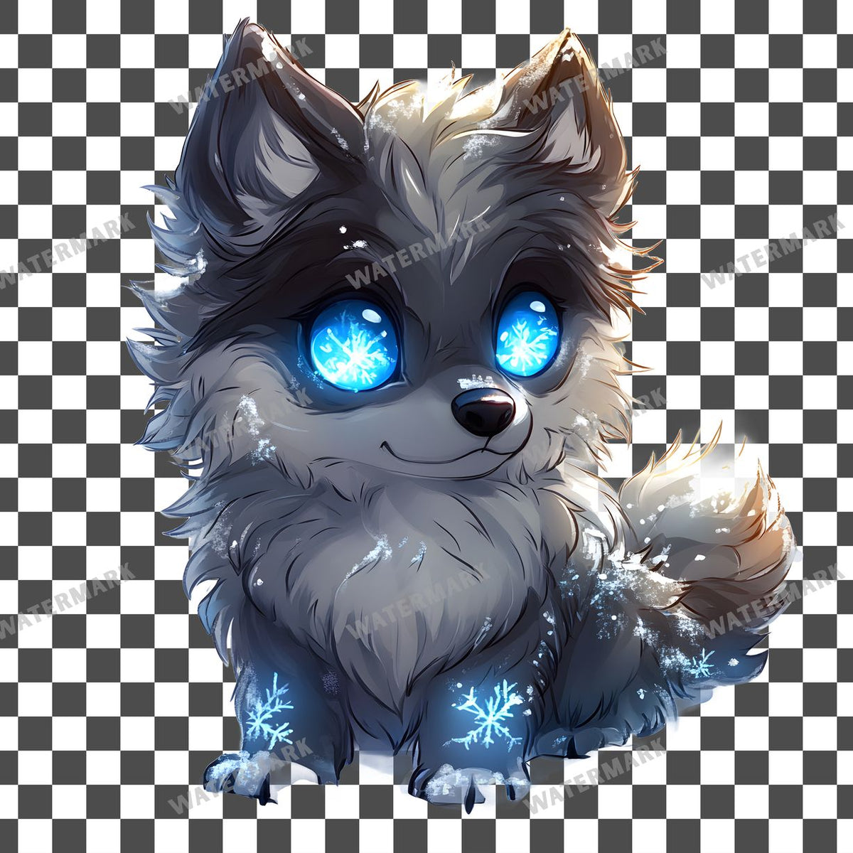 Winter Wolf Clipart Pngs