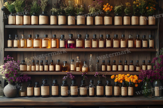 Witch Apothecary Scene Backdrop Images