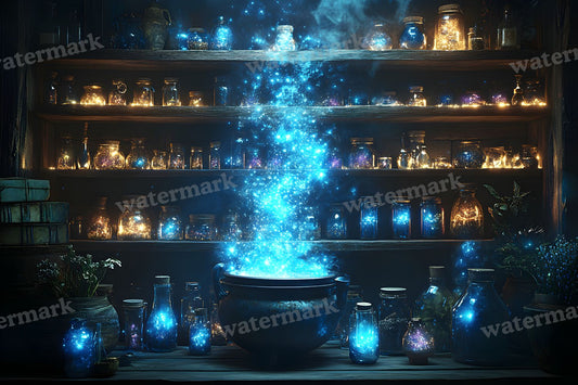 Witch Apothecary Backdrop Images