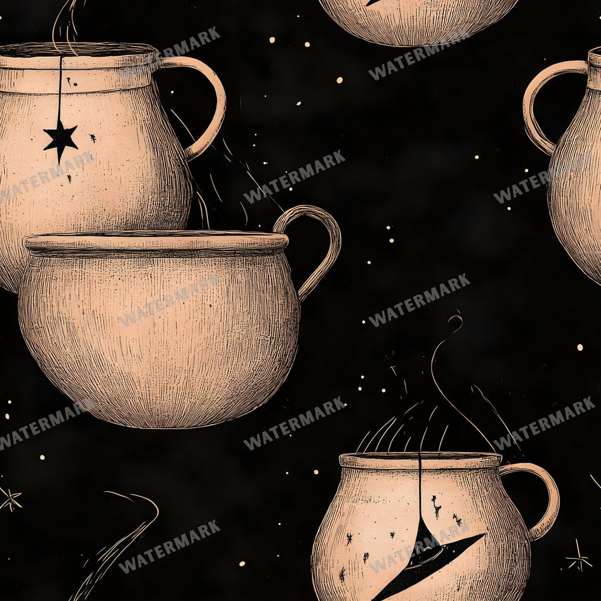 Witchcraft Seamless Pattern