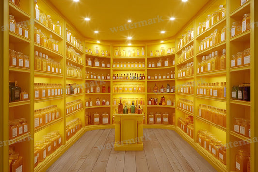 Witchs Apothecary Room Backdrop Images