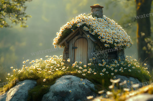 Witchs Hut Backdrop Images