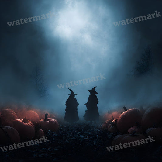Witchy Halloween Backdrop Images