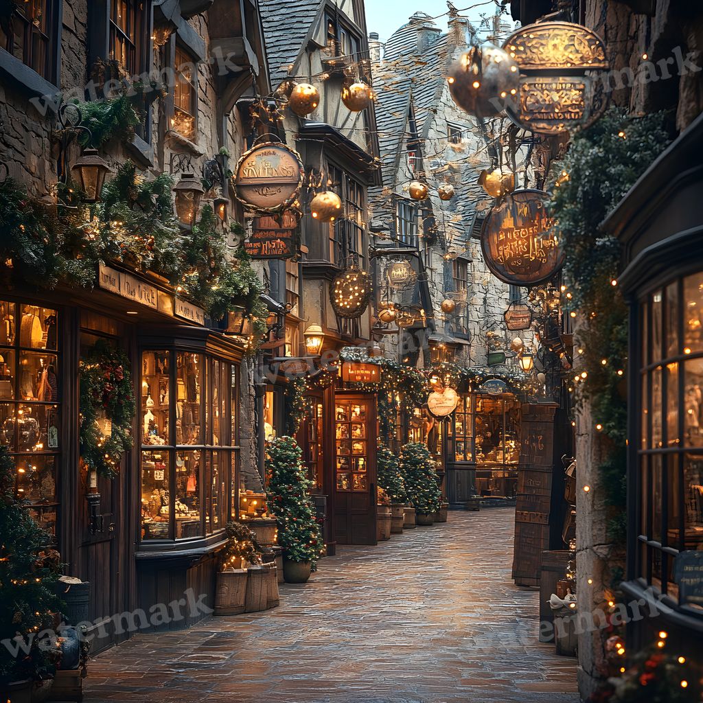 Wizarding Alley Backdrop Images