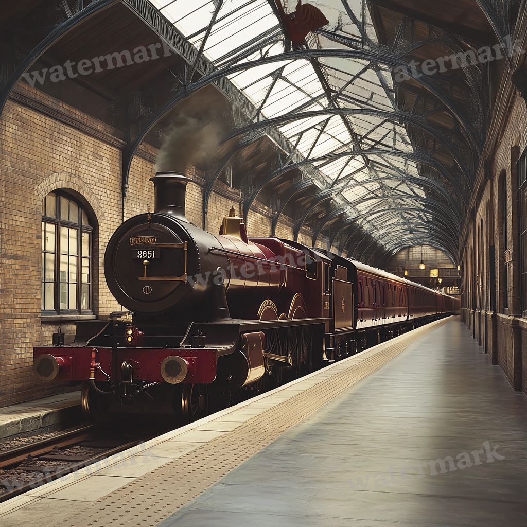 Wizarding School Train Platform Movie Scene Backdrop Images