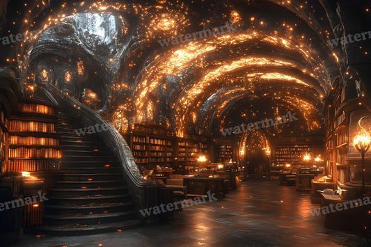 Wizards Library Backdrop Images