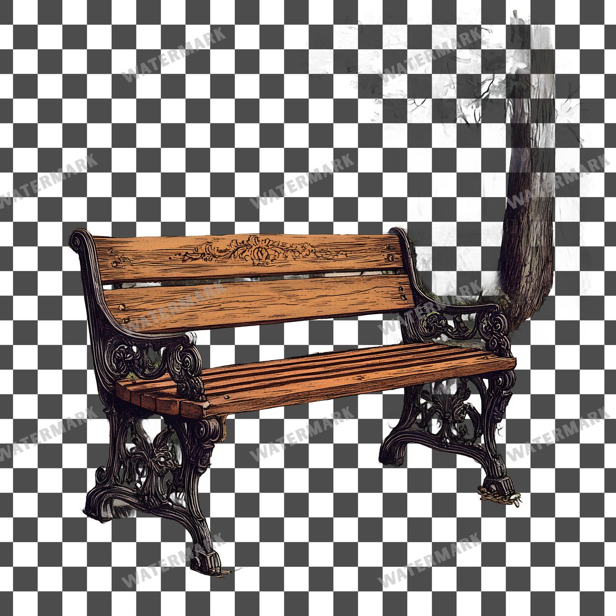 Wooden Rockin Vintage Style Clipart Pngs