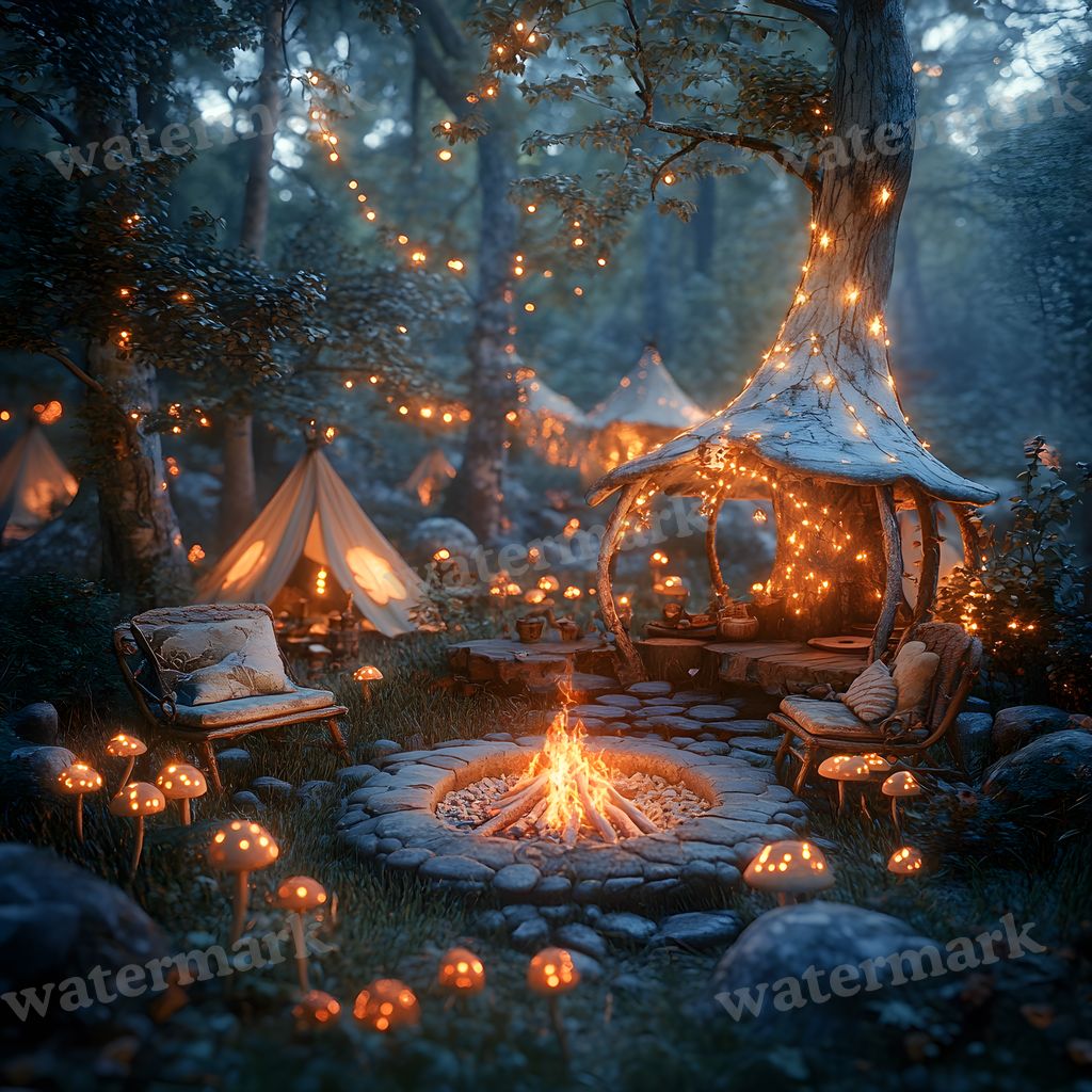 Woodland Elf Sanctuary Backdrop Images